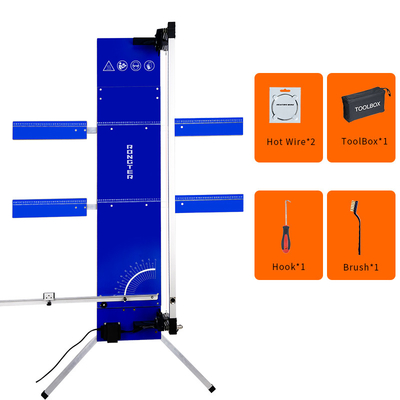 Bleu chaud d'isolation de XPS de découpeuse de fil élargi par Tableau