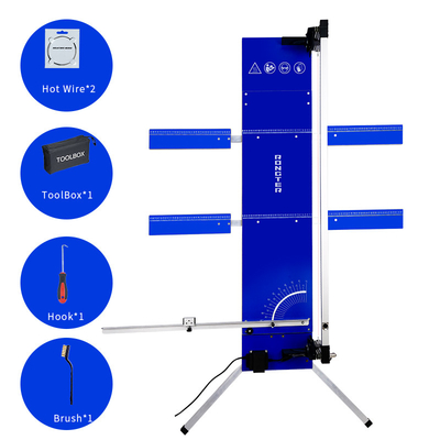 Bleu chaud d'isolation de XPS de découpeuse de fil élargi par Tableau