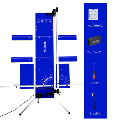 Découpeuse chaude bleue du fil 110V-240V avec des ailes