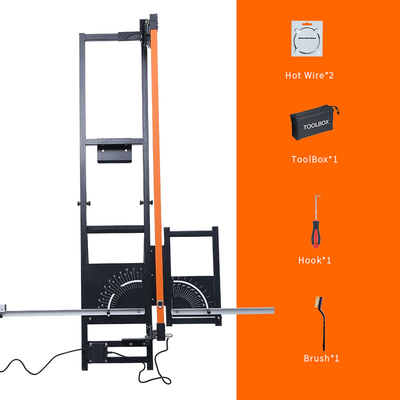 Découpeuse chaude électrique de fil en métal avec le Tableau de double du commutateur de pied 200W