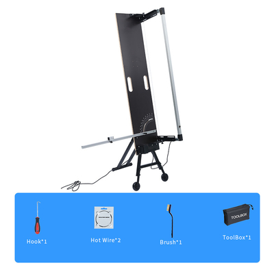 Coupeur chaud simple de mousse de fil du Tableau 200W avec des tubes en métal