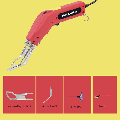 Coupeur chaud de tissu de couteau de la CE 110-240V avec le pied de guide
