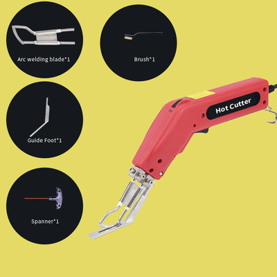 Coupeur chaud de tissu de couteau de la CE 110-240V avec le pied de guide