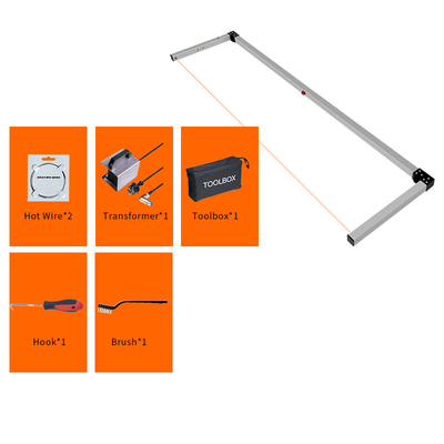l'arc chaud tenu dans la main du fil 200W écument coupeur 300mm 110-240V