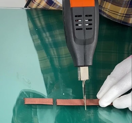 Coupeur chaud tenu dans la main de tissu de tissu de corde de refroidissement à l'air électrique