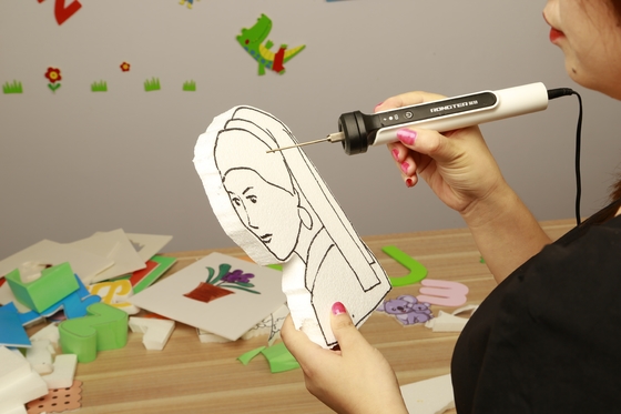 Coupe chaude Pen For Kindergarten Children Handmade de mousse de fil